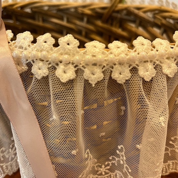 Wedding-Flower girl basket, headband, 2 mother of the bride/groom wrist corsages - Picture 8 of 9